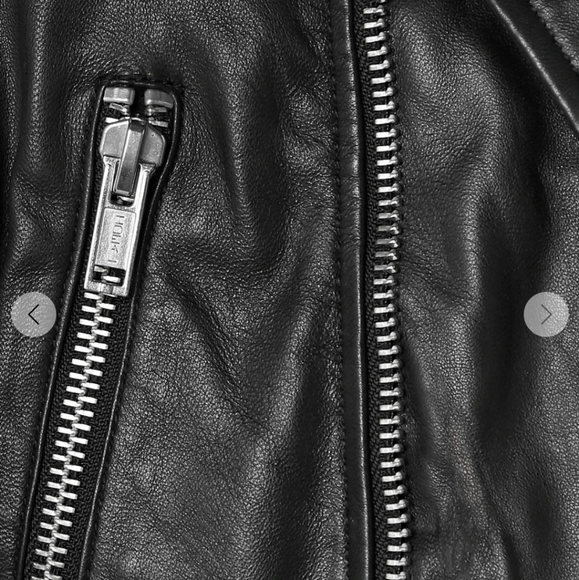 COPY - Deadwood Leather Jacket size 38 Black - Picture 4 of 6